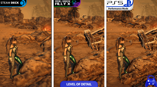 《劍星》在不同設(shè)備上的對比：XBOX掌機(jī)性能展示